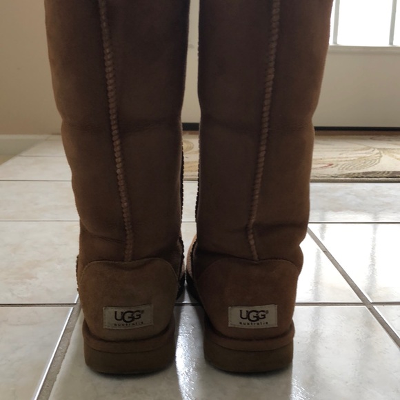 Tall Chestnut Ugg Boots Size 7 - Picture 7 of 7